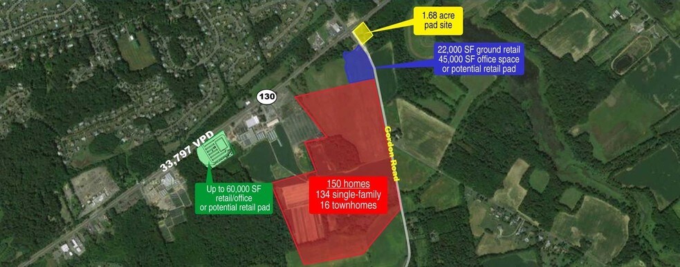 Primary Photo Of Route 130 & Gordon Road, Robbinsville Land For Lease