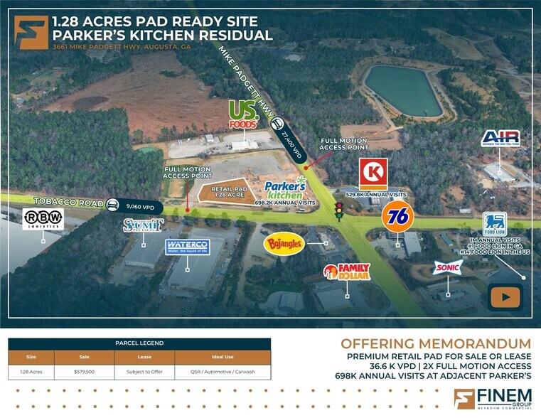 More Photos Of 3661 Mike Padgett Hwy, Augusta Land For Sale