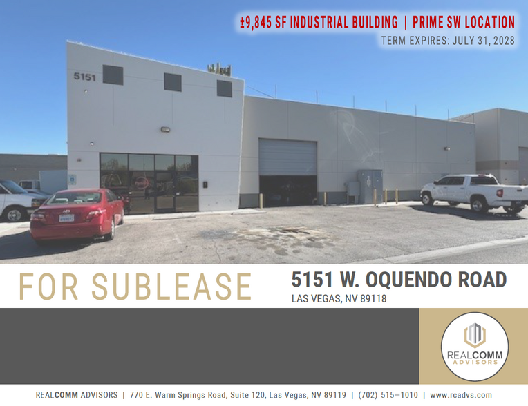 Primary Photo Of 5151 W Oquendo Rd, Las Vegas Warehouse For Lease