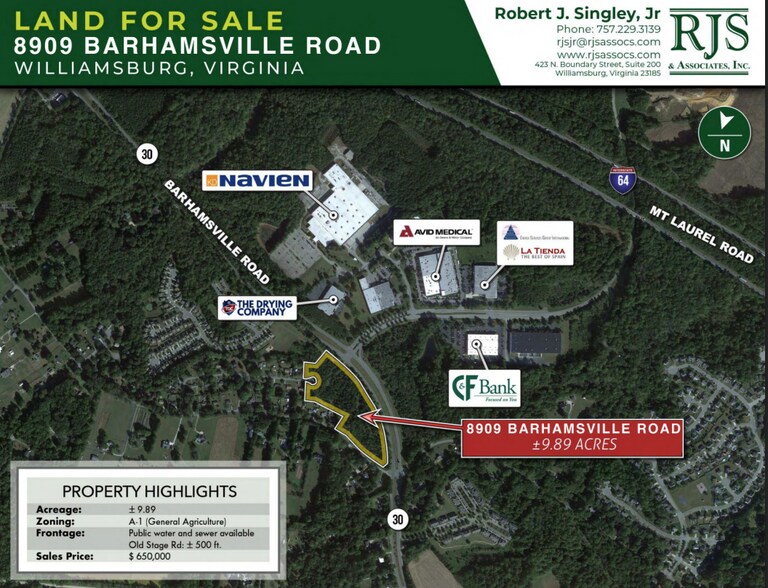 More Photos Of 8909 Barhamsville Rd, Toano Land For Sale