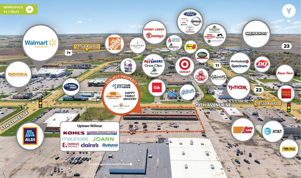 More Photos Of 1605 1st St S, Willmar Storefront For Lease