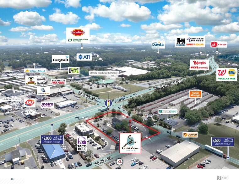 More Photos Of 301 W Roosevelt Blvd, Monroe Freestanding For Sale