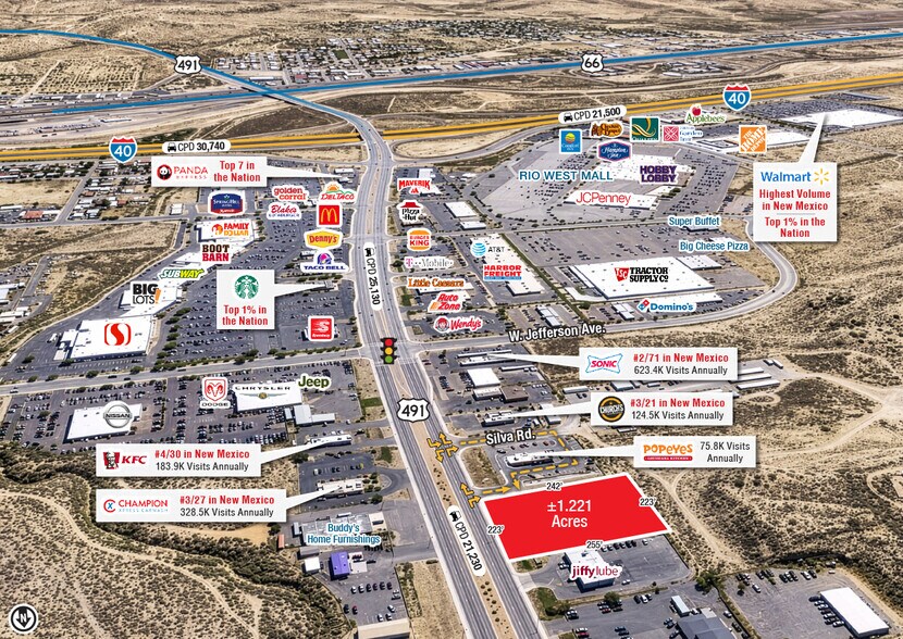Primary Photo Of US Highway 491 @ J. Silva St, Gallup Land For Sale
