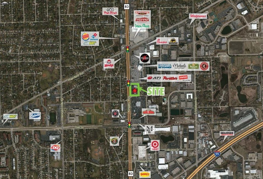 More Photos Of 7201-7247 S Kingery Hwy, Willowbrook General Retail For Lease