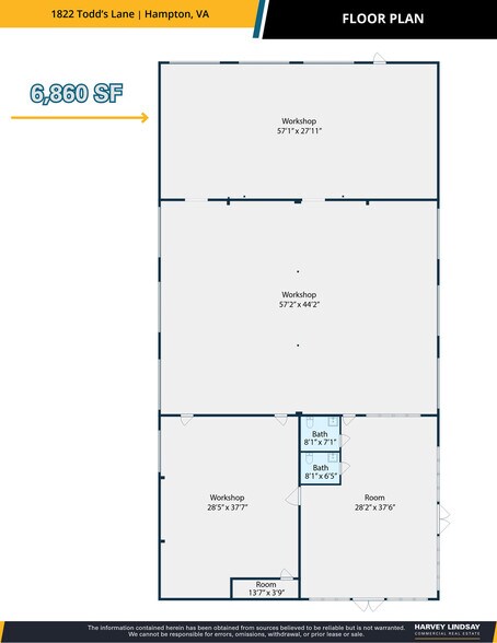 More Photos Of 1822 Todds Ln, Hampton Freestanding For Lease