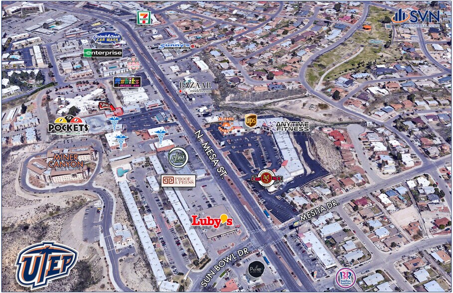 More Photos Of 4009 N Mesa St, El Paso General Retail For Lease