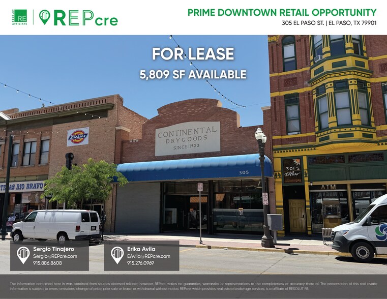 Primary Photo Of 305 S El Paso St, El Paso Storefront For Lease