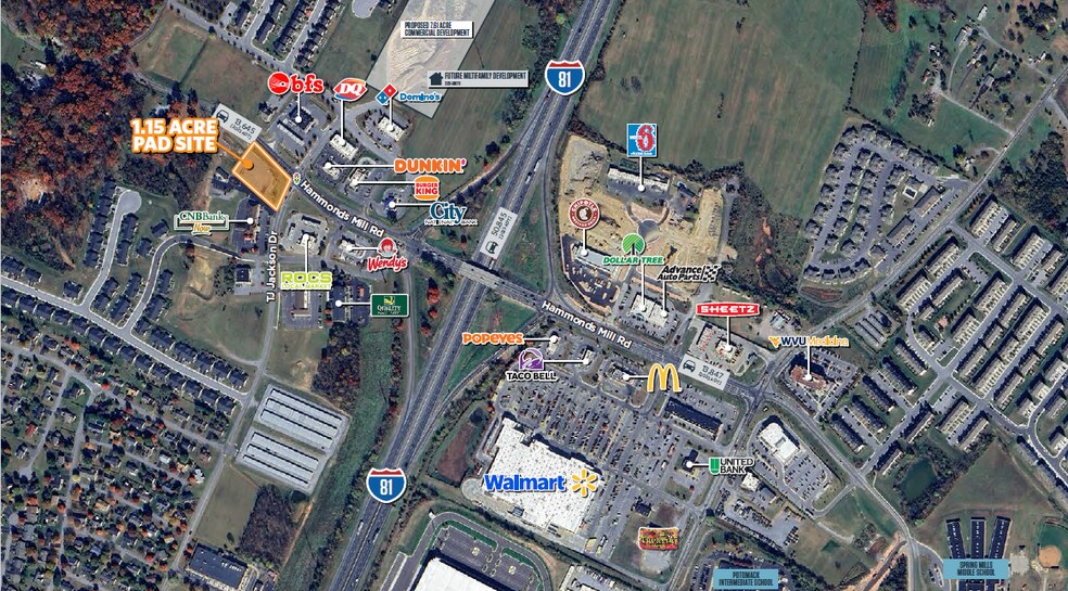 More Photos Of 1255 T J Jackson Drive, Hedgesville Land For Lease