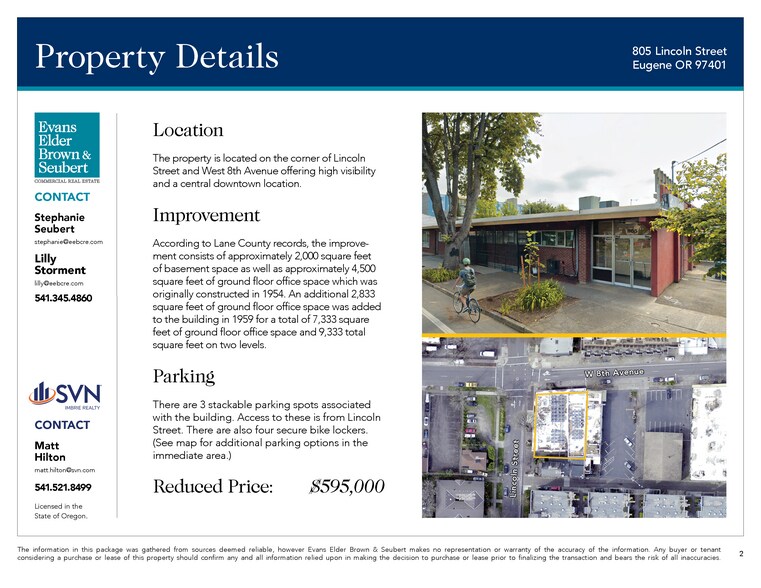 More Photos Of 805 Lincoln St, Eugene Storefront Retail Office For Sale