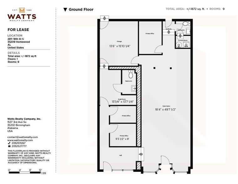 More Photos Of 2811 18th St S, Birmingham Storefront Retail Office For Lease