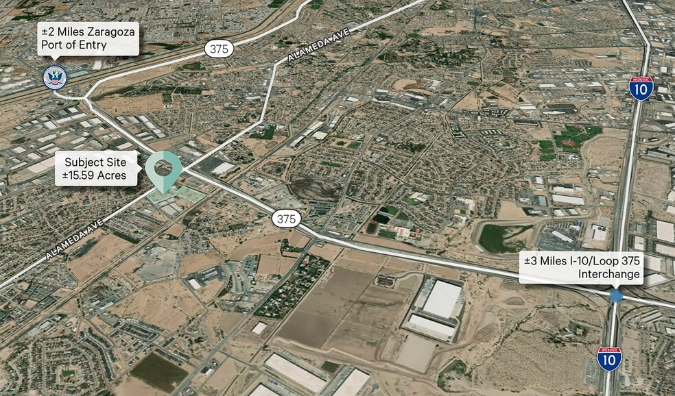 More Photos Of 9619 Alameda Ave, El Paso Land For Sale