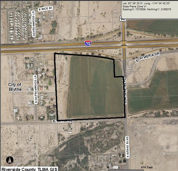 More Photos Of Intake Blvd, Blythe Land For Sale