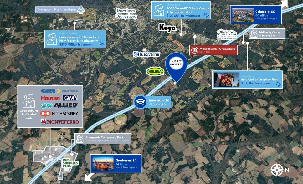 More Photos Of 3771 Cameron Rd, Orangeburg Warehouse For Lease