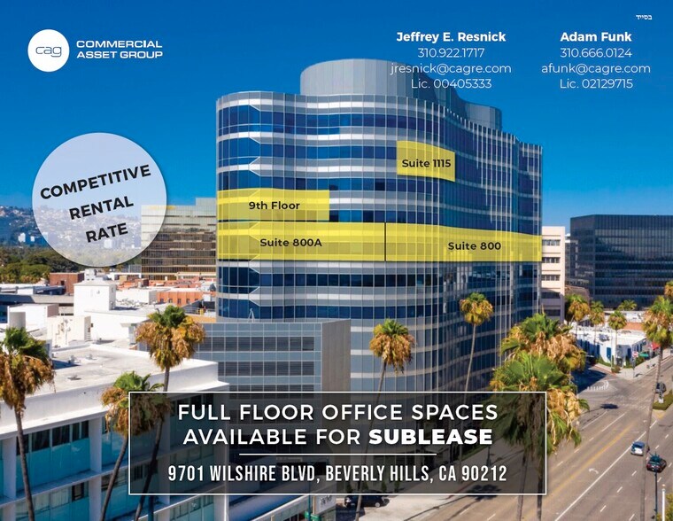 More Photos Of 9701 Wilshire Blvd, Beverly Hills Office For Lease