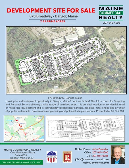 More Photos Of 870 Broadway, Bangor Land For Sale