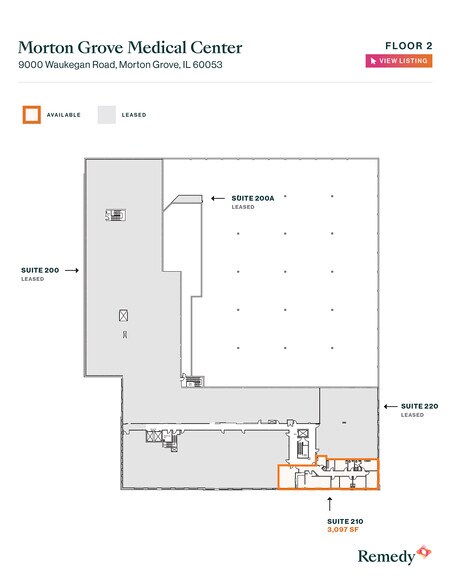 More Photos Of 9000 Waukegan Rd, Morton Grove Medical For Lease