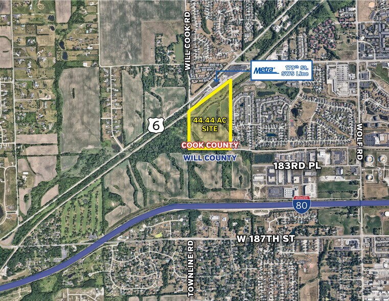 More Photos Of SW Hwy & I-80 WILL/COOK COUNTY LINE, Orland Park Land For Sale