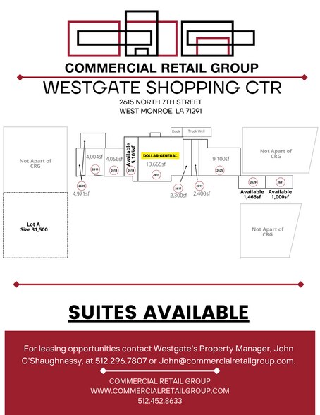 More Photos Of 2609-2633 N 7th St, West Monroe General Retail For Lease