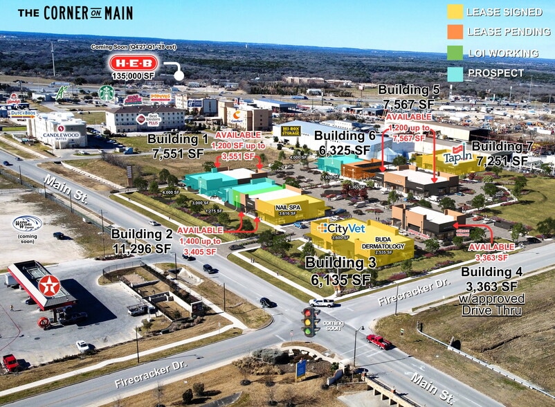 More Photos Of The Corner on Main, Buda Restaurant For Lease