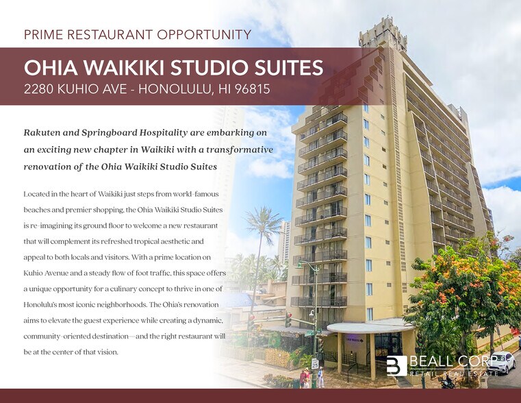 Primary Photo Of 2280 Kuhio Ave, Honolulu Hotel For Lease
