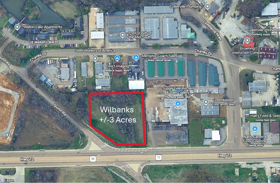 More Photos Of Hwy 72 @ Quinn Rd, Collierville Land For Sale