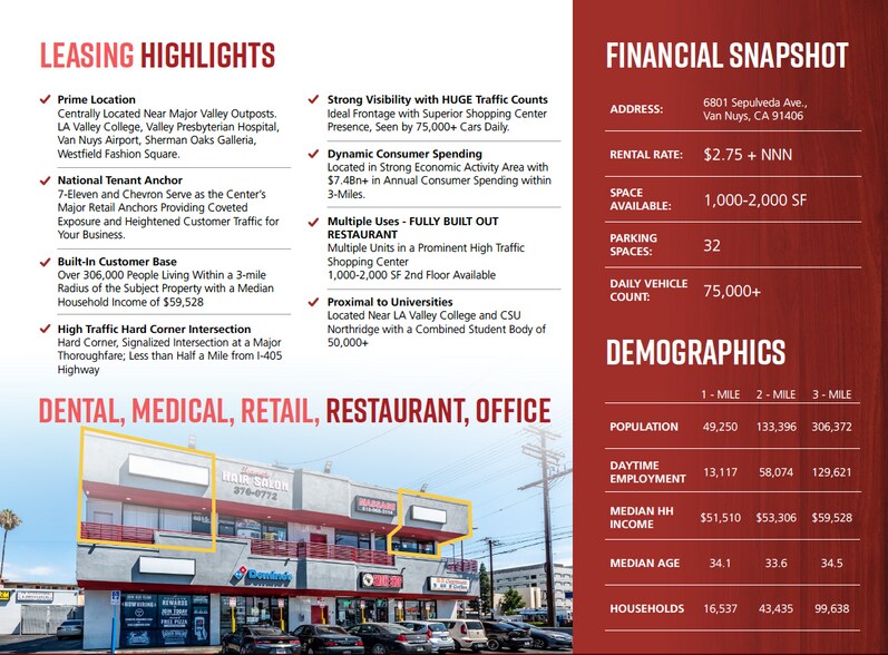 More Photos Of 6801-6817 Sepulveda Blvd, Van Nuys Storefront Retail Office For Lease