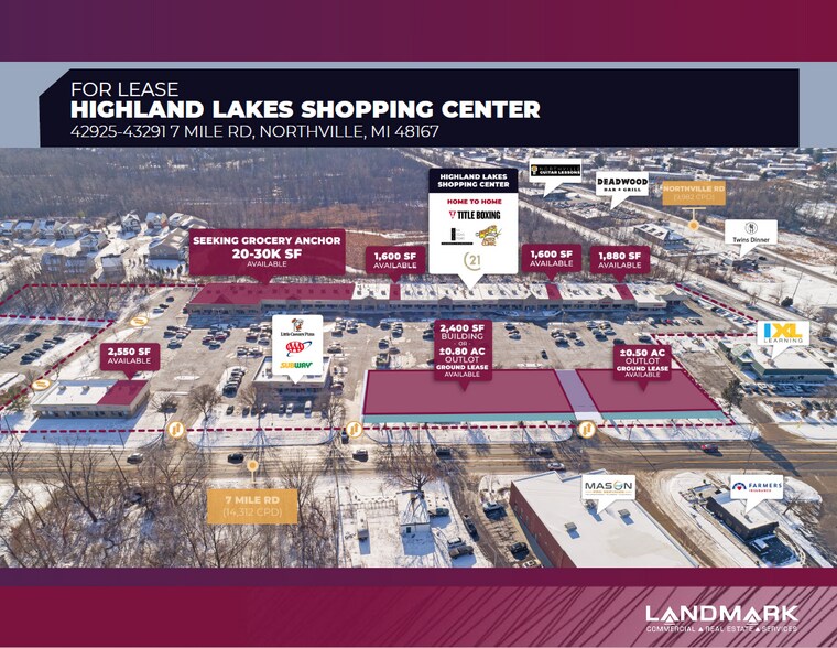 Primary Photo Of 42937-43291 7 Mile Rd, Northville Freestanding For Lease