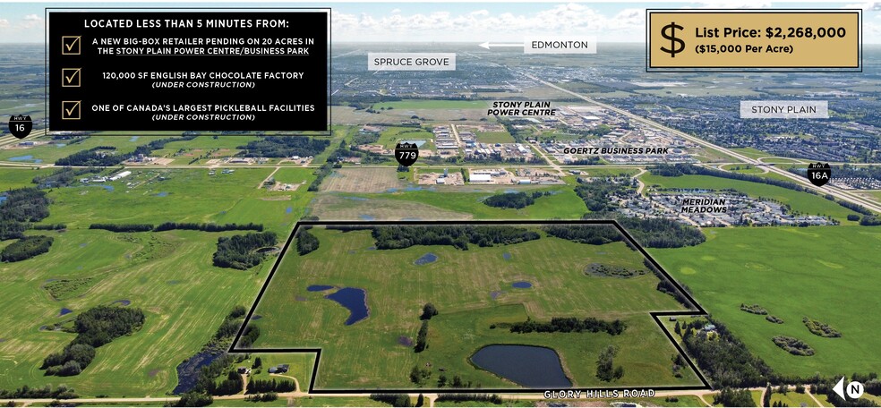 Primary Photo Of 53017-53025 Glory Hills Rd, Stony Plain Land For Sale