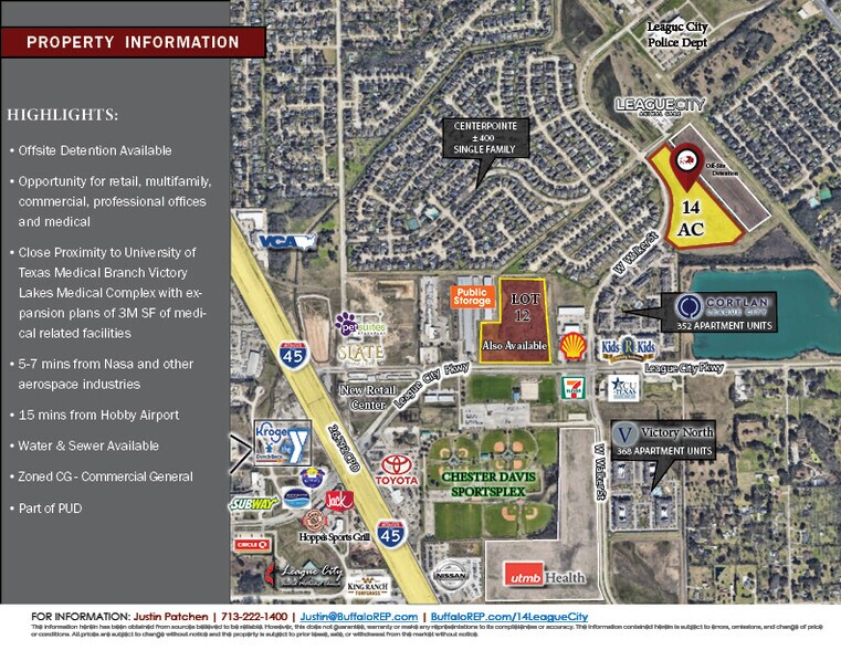 More Photos Of 740 W Walker St, League City Land For Sale