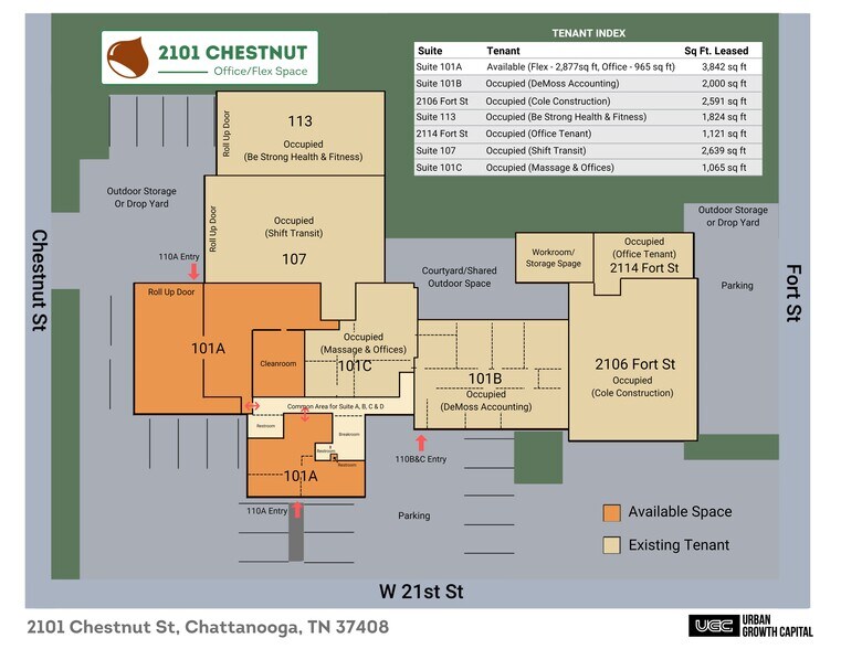 More Photos Of 2101 Chestnut St, Chattanooga Office For Lease