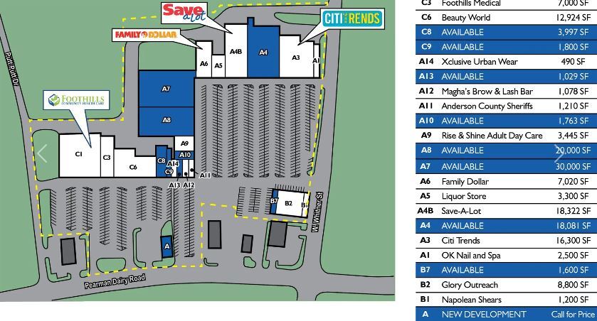 More Photos Of 302 Pearman Dairy Rd, Anderson Unknown For Lease