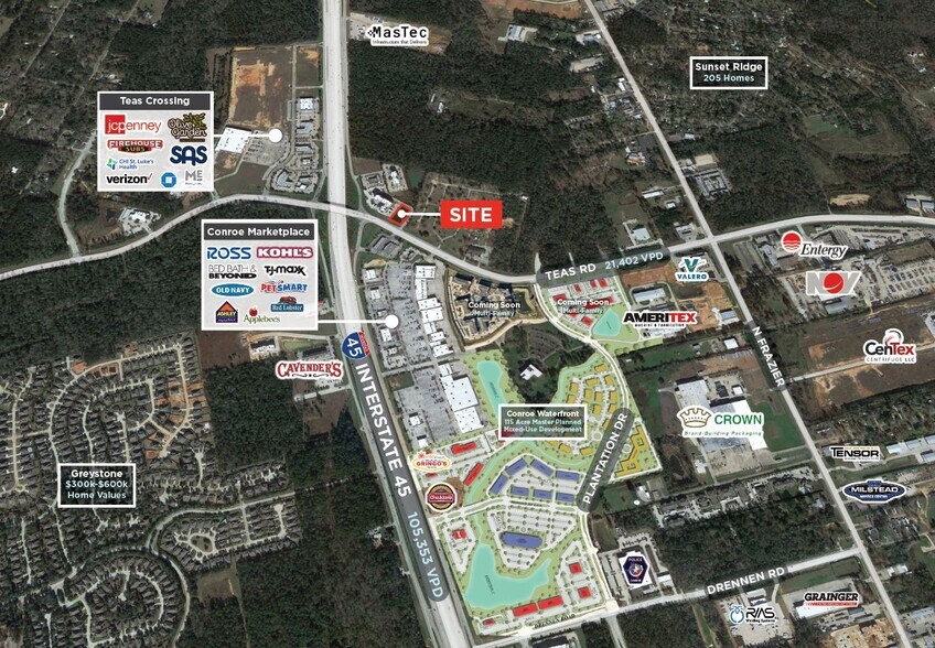 More Photos Of NEC I-45 & FM 3083, Conroe Land For Sale