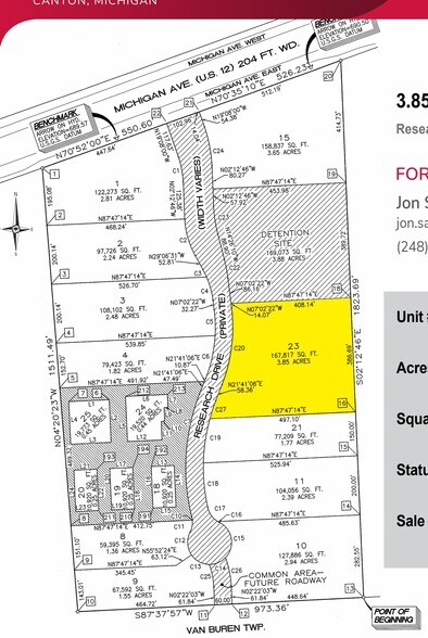 More Photos Of Research Dr, Canton Township Land For Sale