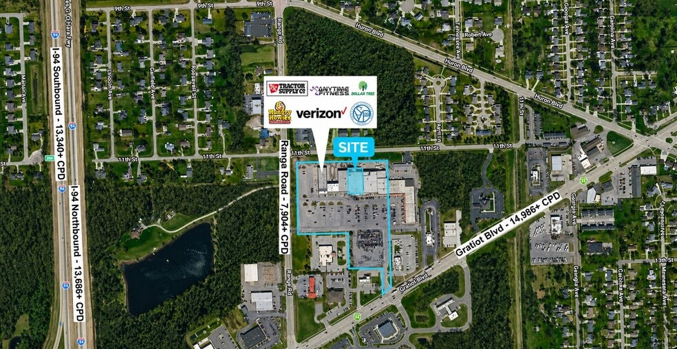 Primary Photo Of 3198-3280 Gratiot Ave, Marysville Freestanding For Lease
