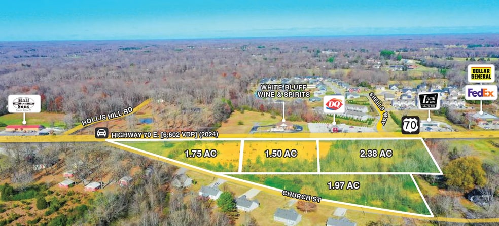 Primary Photo Of Highway 70 E., White Bluff Land For Sale