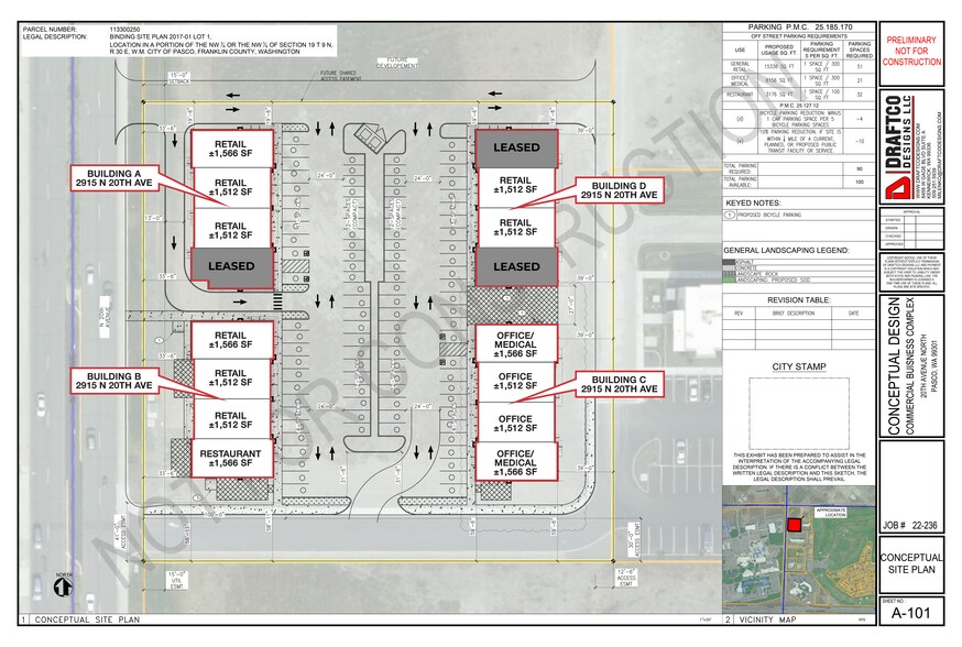 More Photos Of 2915 N 20th Ave, Pasco Office For Lease
