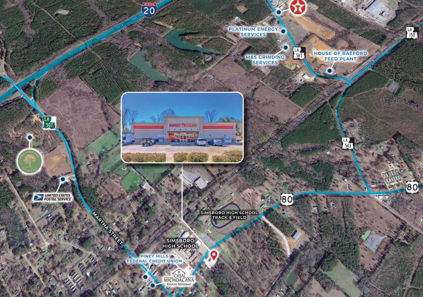 More Photos Of 9447 US 80, Simsboro Freestanding For Sale