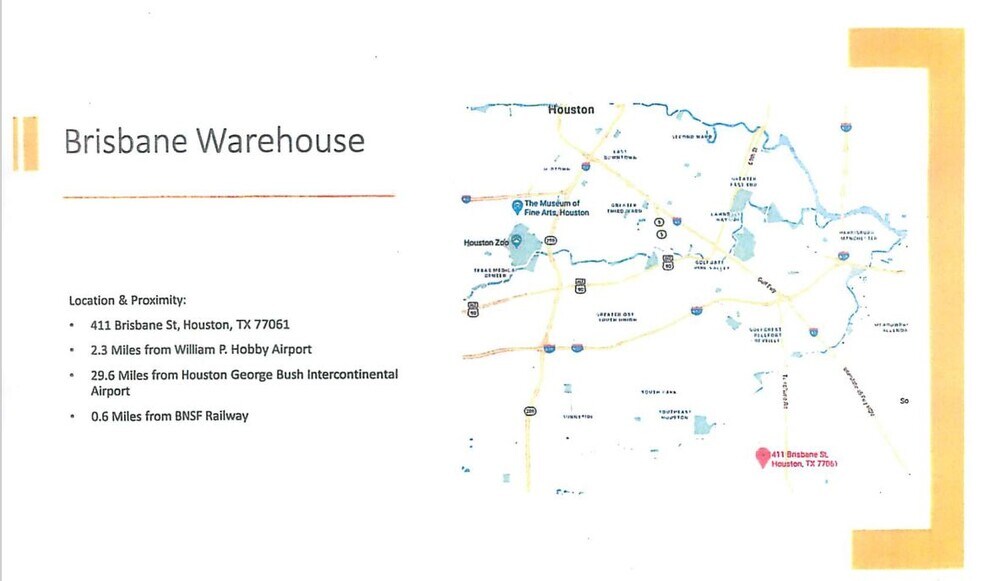 More Photos Of 411 Brisbane St, Houston Warehouse For Lease