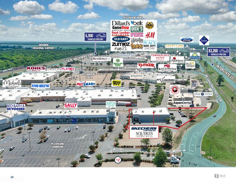 More Photos Of 4301 Pecanland Mall Dr, Monroe Freestanding For Sale