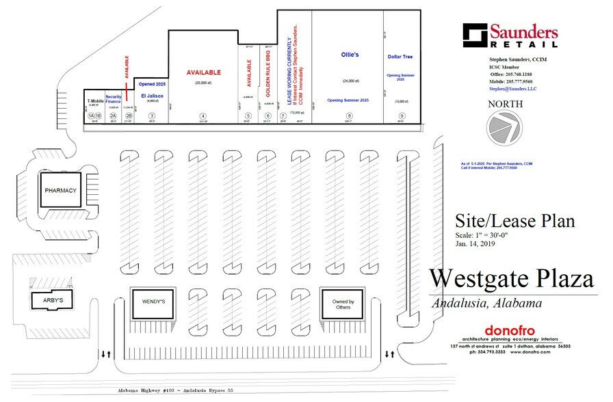 More Photos Of 100 Westgate Plz, Andalusia General Retail For Lease