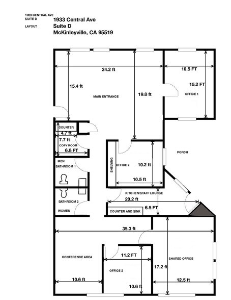 More Photos Of 1933 Central Ave, Mckinleyville Office For Lease