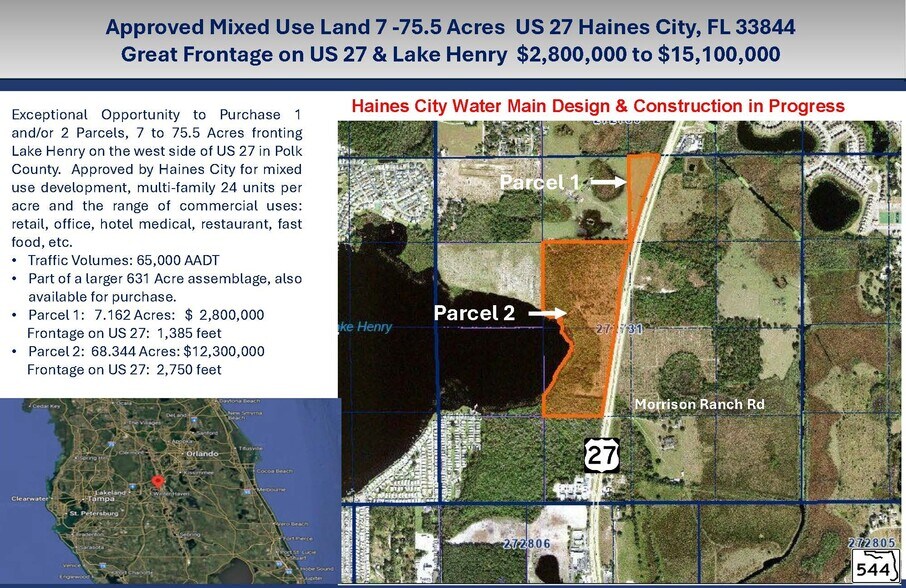 Primary Photo Of US 27 & SR 544, Haines City Land For Sale