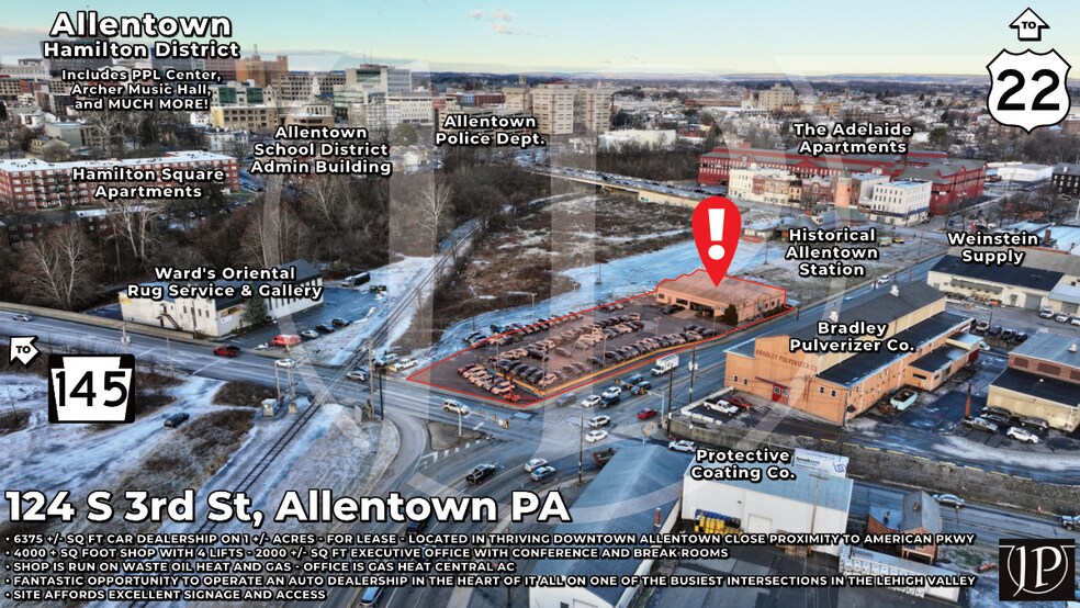 Primary Photo Of 124 3rd St, Allentown Auto Dealership For Lease