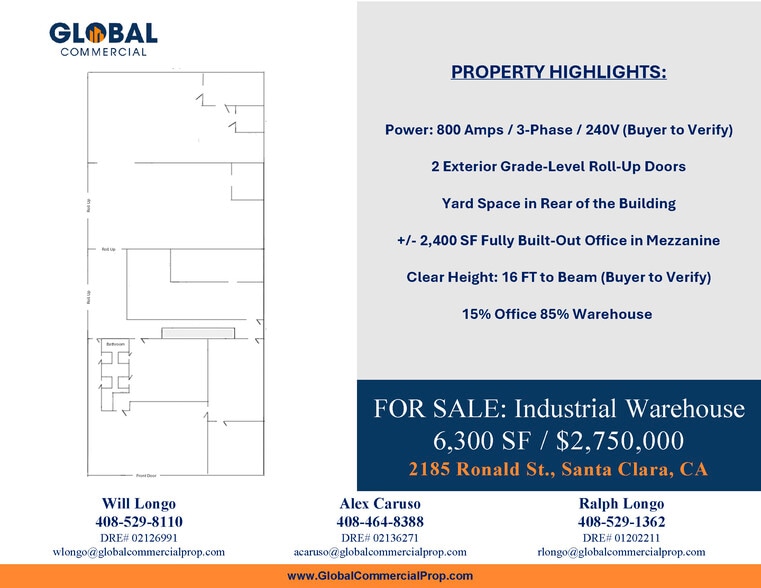 More Photos Of 2185 Ronald St, Santa Clara Warehouse For Sale