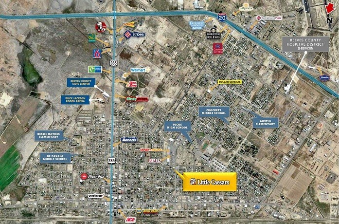 More Photos Of 712 S Eddy St, Pecos Fast Food For Lease