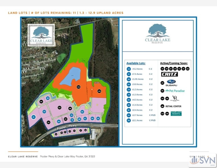 More Photos Of Clear Lake Way, Pooler Land For Sale