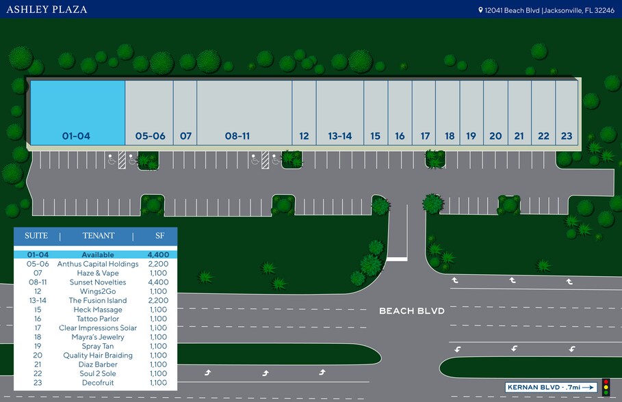 More Photos Of 12041 Beach Blvd, Jacksonville Storefront For Lease