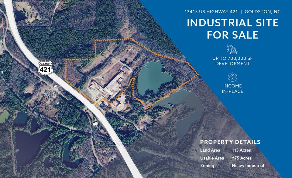 Primary Photo Of 13415 US Highway 421, Goldston Warehouse For Sale