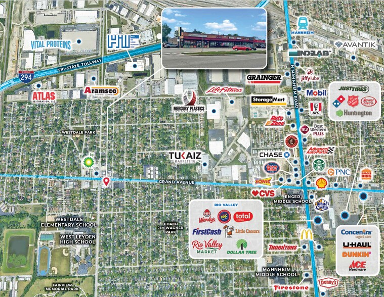 More Photos Of 109-119 W Grand Ave, Melrose Park Freestanding For Sale