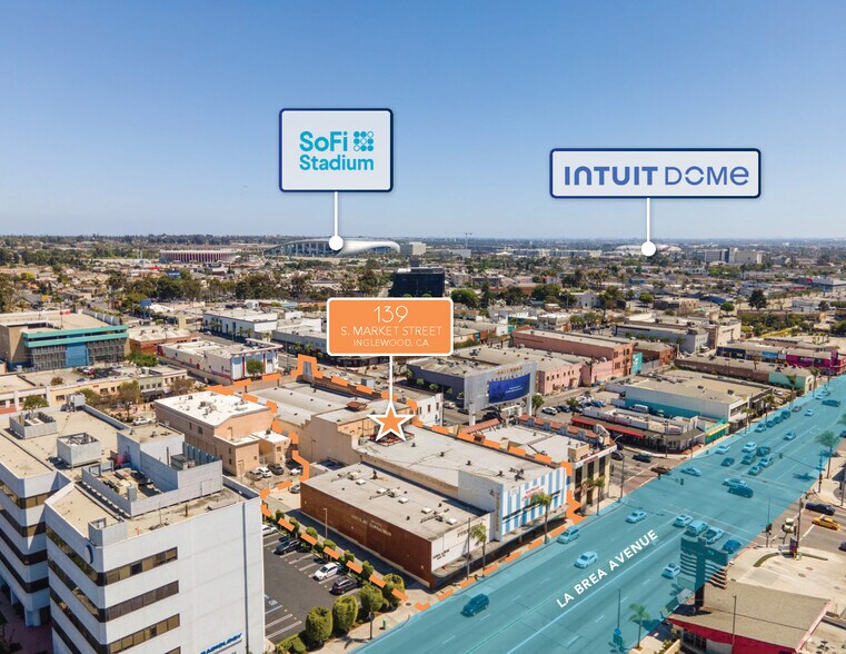 Primary Photo Of 139 S Market St, Inglewood Storefront For Sale